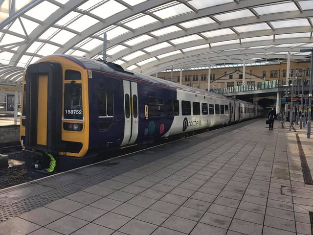 Northern Class 158 at Manchester Victoria in October 2016