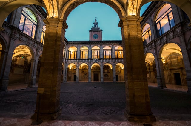 Bologna University, established in AD 1088, is the world's oldest academic institution.