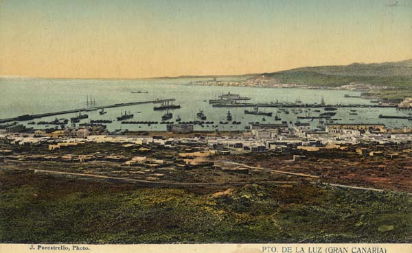 The port of Las Palmas in 1912.