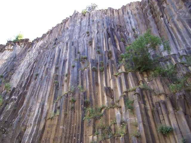 Columnar jointed basalt in Turkey