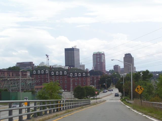 View of downtown from the north