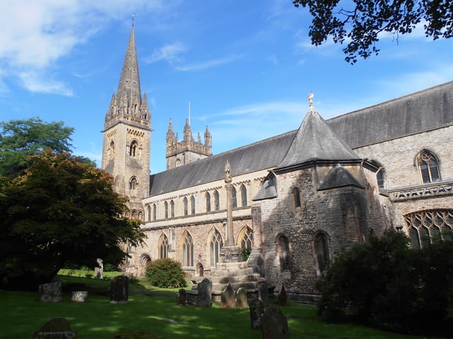 Llandaff Cathedral, an Anglican cathedral, the parish church of Llandaff, the seat of the Bishop of Llandaff, the head of the Church in Wales