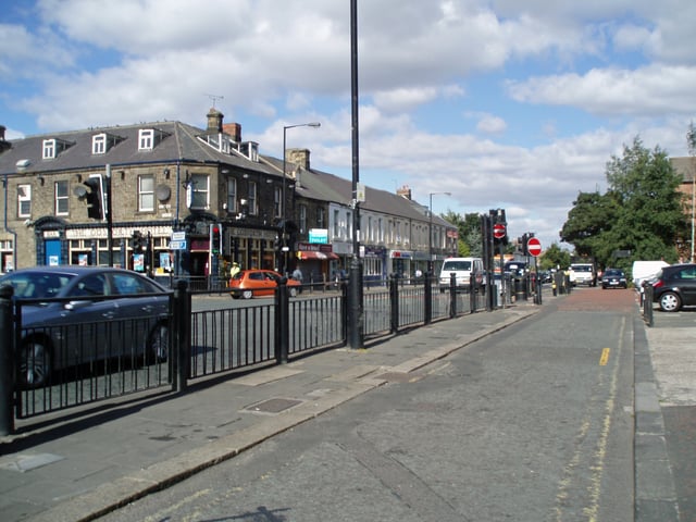 Gosforth High Street in the north of the city.