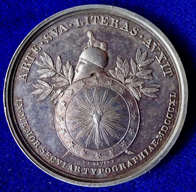 The reverse of this medal.