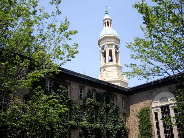 Nassau Hall, which briefly served as the capitol of the United States of America in 1783