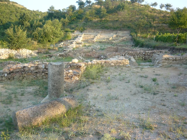 The ancient town of Tauresium, the birthplace of Justinian I, located in today's North Macedonia