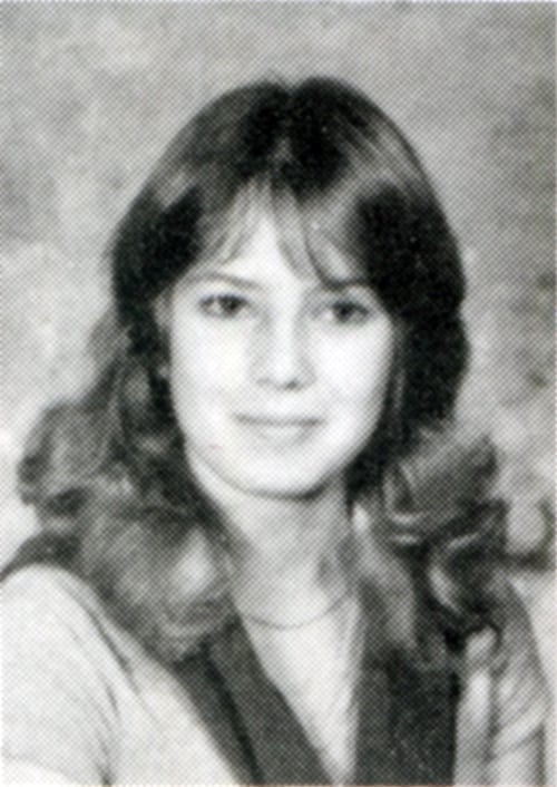 Kuzma (later Traci Lords) as a freshman at Redondo Union High School in 1983, the year before she starred in the porn industry