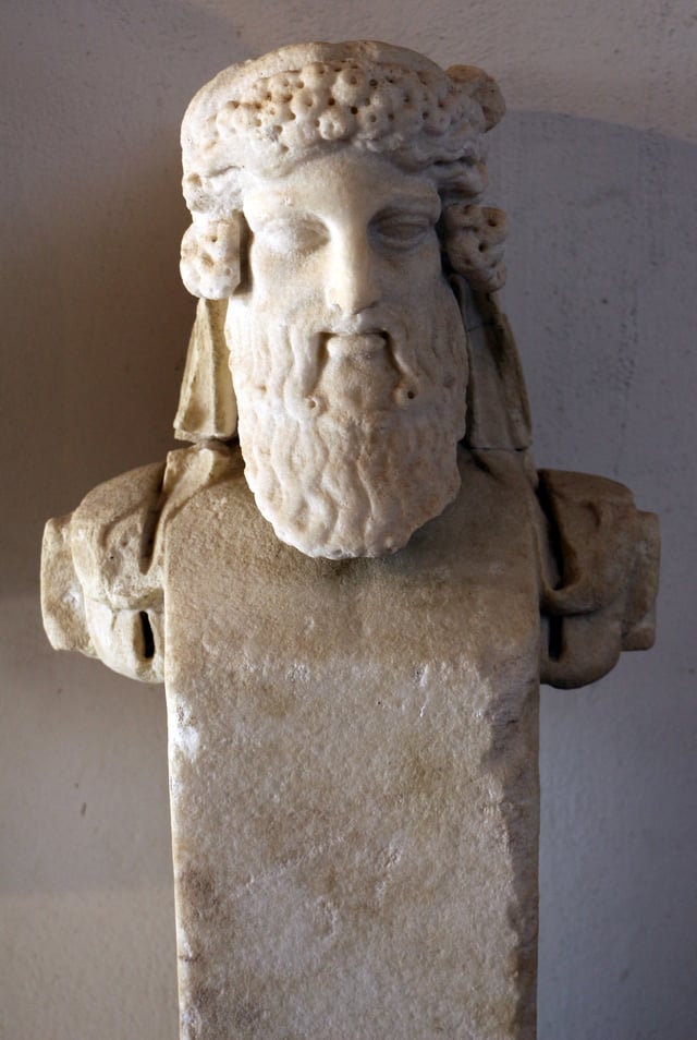 Bust of Dionysus in the temple of Liber Pater in the forum, 1st century AD