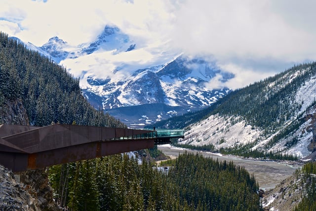 Glacial Skywalk at the Columbia Icefield in Jasper National Park