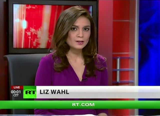 RT America broadcast with former anchor Liz Wahl