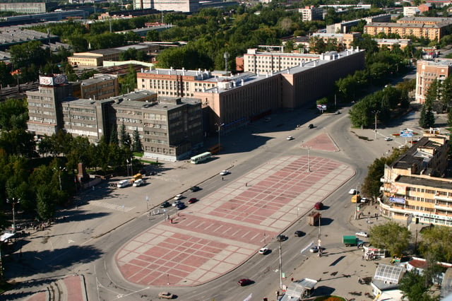 1st Pyateletka Square, where Uralmash is headquartered