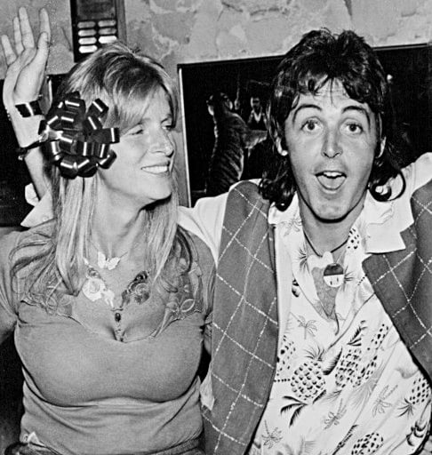 McCartney (right) with wife Linda in 1976