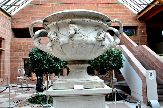 The Warwick Vase. From Hadrian's Villa at Tivoli. 2nd century CE. 18th century reconstruction. The Burrell Collection, Glasgow, UK