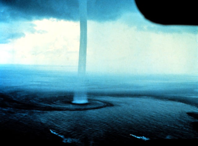 A waterspout near the Florida Keys in 1969.