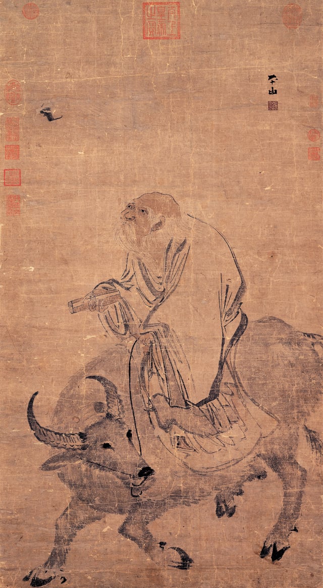 Laozi Riding an Ox (1368–1644) by Zhang Lu