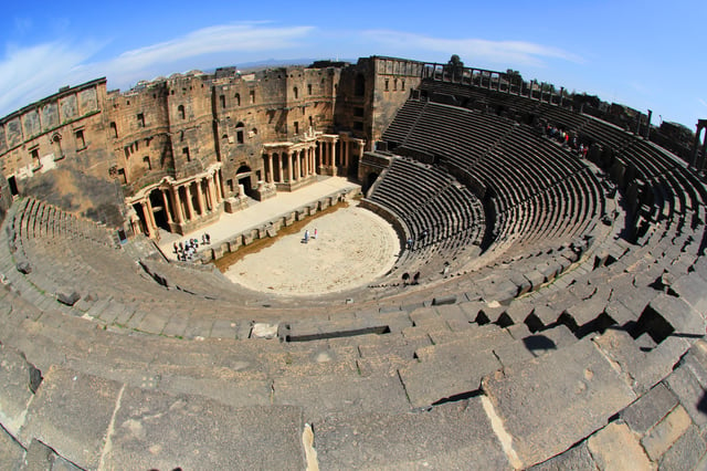Roman Theatre at Bosra in the province of Arabia, present-day Syria