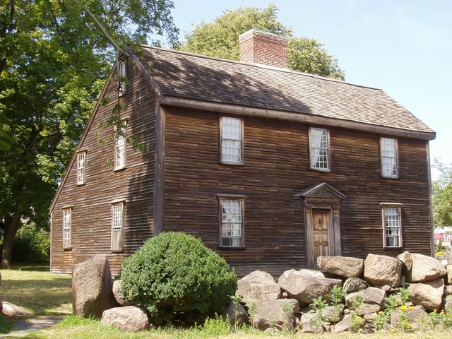 Adams's birthplace in Quincy, Massachusetts