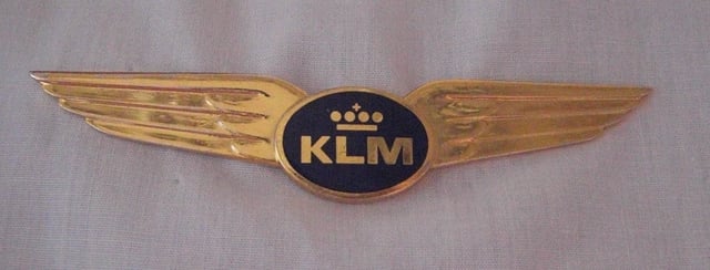 A current KLM pilot wing.