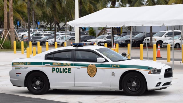 A Miami-Dade police car