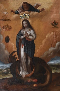 Miraculous Icon of Our Lady of Tartaków in Blessed Virgin Mary Church in Łukawiec.