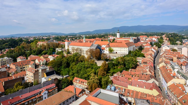 Panoramic view of Upper Town – Gradec