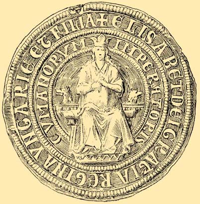 Seal of Béla's daughter-in-law, Elizabeth the Cuman