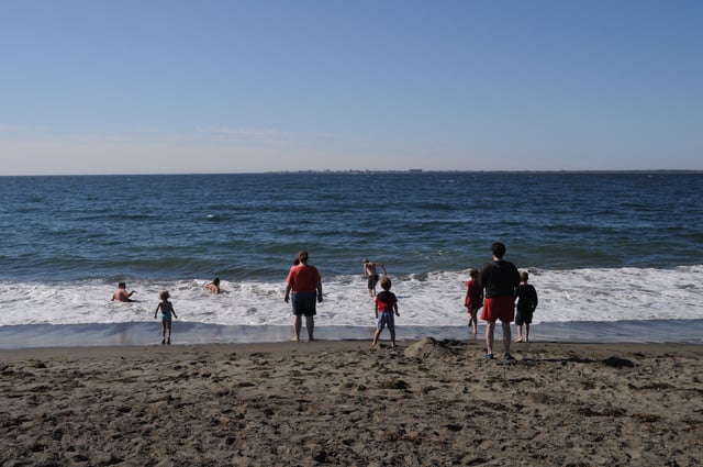 The Pacific coast of Westport, Washington