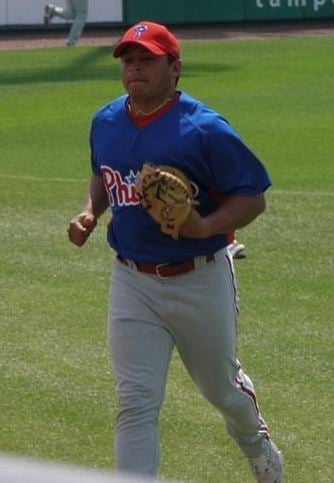 Panamanian baseball catcher Carlos Ruiz during 2007 Spring Training