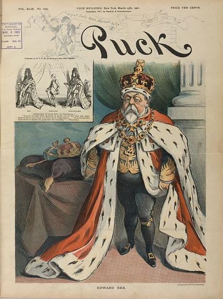 Caricature in Puck magazine, 1901