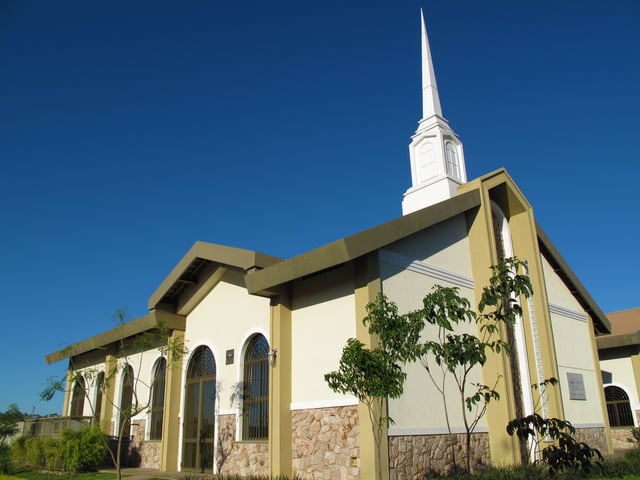 A Mormon meetinghouse used for Sunday worship services in Brazil