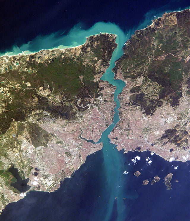 The Bosphorus, taken from the International Space Station