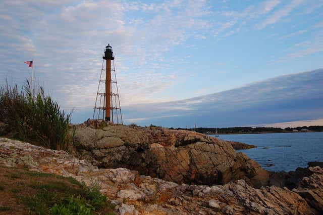 Marblehead Light, at the northern tip of Marblehead Neck