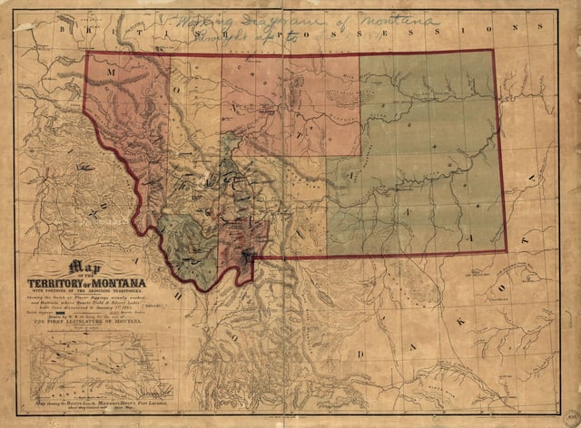 Montana Territory in 1865