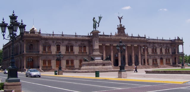 The original Government Palace (State House) of Nuevo León