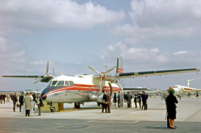 The Prototype Nord 262 at the 1963 Paris Air Show at Le Bourget Airport