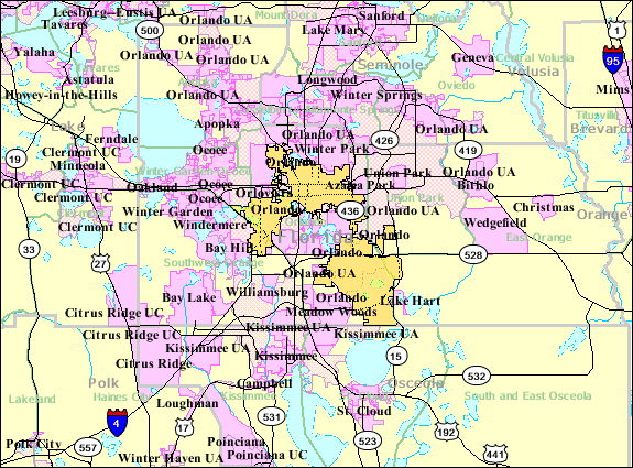 U.S. Census map
