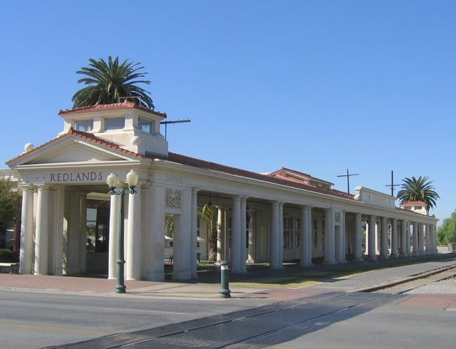 Redlands, California AT&SF train station, designed 1909 by architect Arthur Brown, Jr.