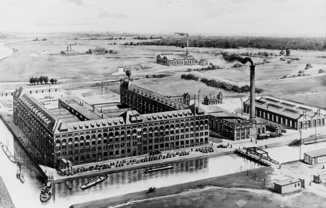 Siemens & Halske Cable Factory in Berlin-Siemensstadt around 1900