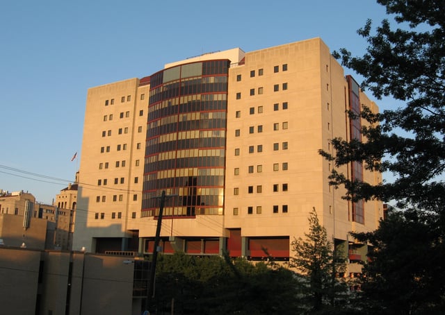 Thomas Starzl Biomedical Science Tower is connected to the med school and UPMC's flagship hospitals