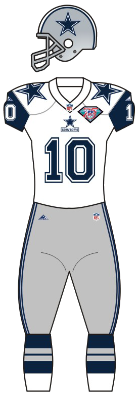 The "throwback" NFL 75th Anniversary uniform was introduced in 1994.