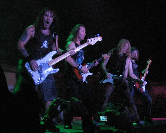 Iron Maiden, one of the central bands in the new wave of British heavy metal.