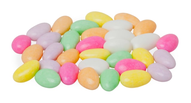 Jordan almonds. Sugar-coated nuts or spices for non-medicinal purposes marked the beginning of confectionery in late medieval England.