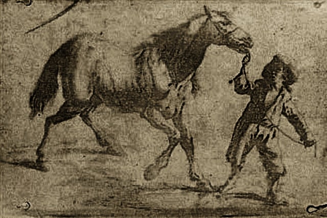 Earliest known surviving heliographic engraving, 1825, printed from a metal plate made by Nicéphore Niépce. The plate was exposed under an ordinary engraving and copied it by photographic means. This was a step towards the first permanent photograph taken with a camera.