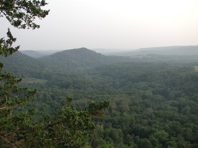 The Driftless Area as viewed from Wildcat Mountain State Park in Vernon County, Wisconsin