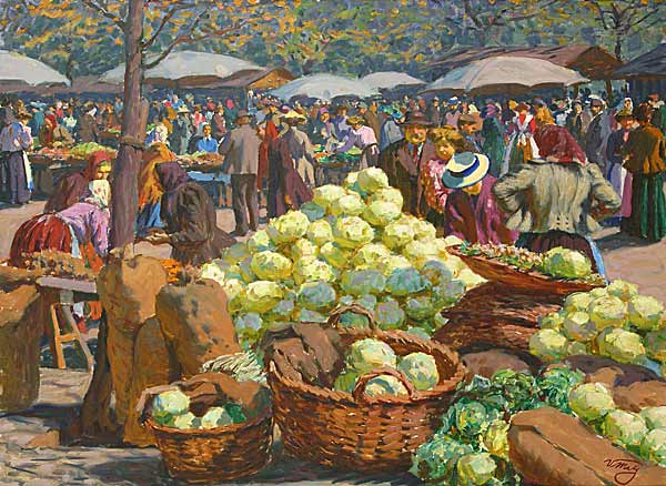 Cabbage market by Václav Malý
