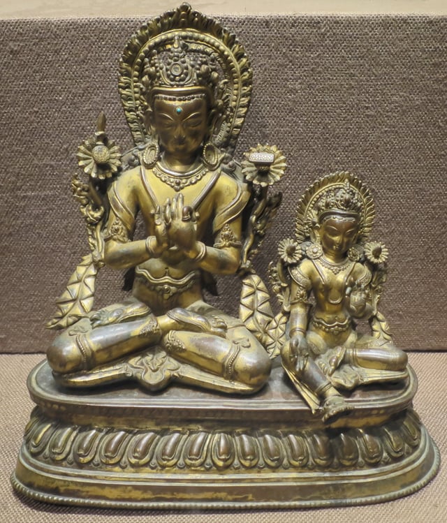 16th century Buddhist artwork in Yoga posture.