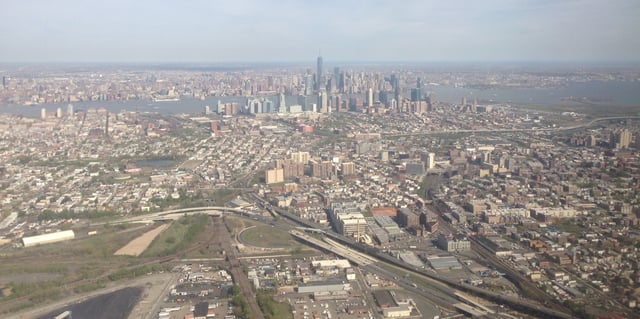 View of Jersey City from the northwest.