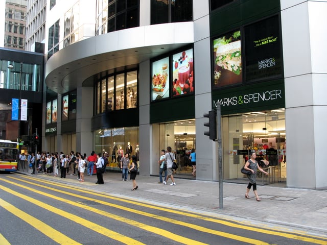 A Marks & Spencer store in Central, Hong Kong.