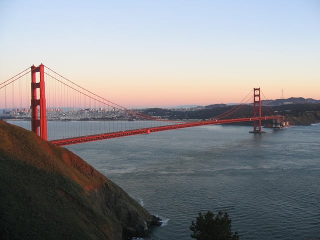 The Golden Gate Bridge is the only road connection to the North Bay
