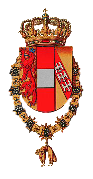 Current personal arms of the head of the house of Habsburg, claiming only the personal title of Archduke